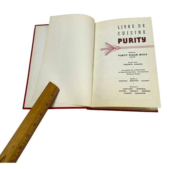 Purity Cookbook Livre de Cuisine Red Gold 1945 Edition HC Francais French - Picture 6 of 13